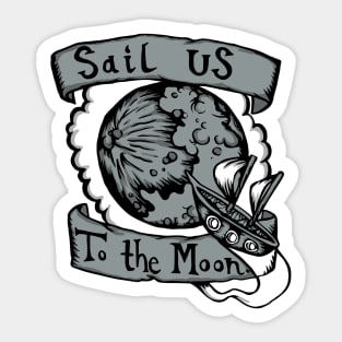 Sail Us to the Moon - Radiohead Illustrated Lyrics Sticker